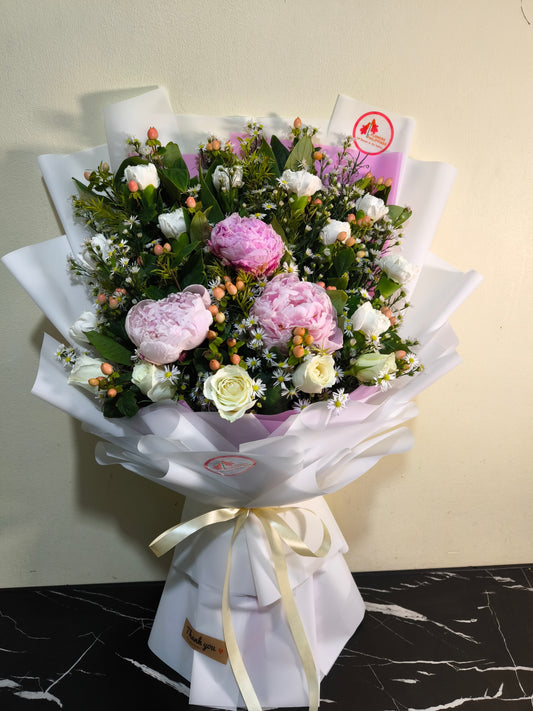 White and Pink Bouquet